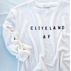 Emily Roggenburk CLEVELAND AF crew neck sweatshirt